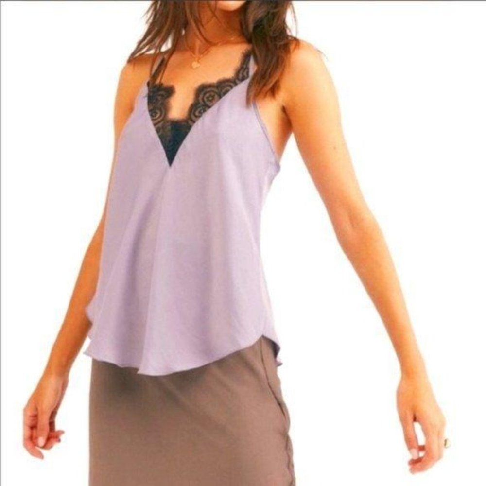 NWT Free People Starlight Cami - XS Silver Mauve